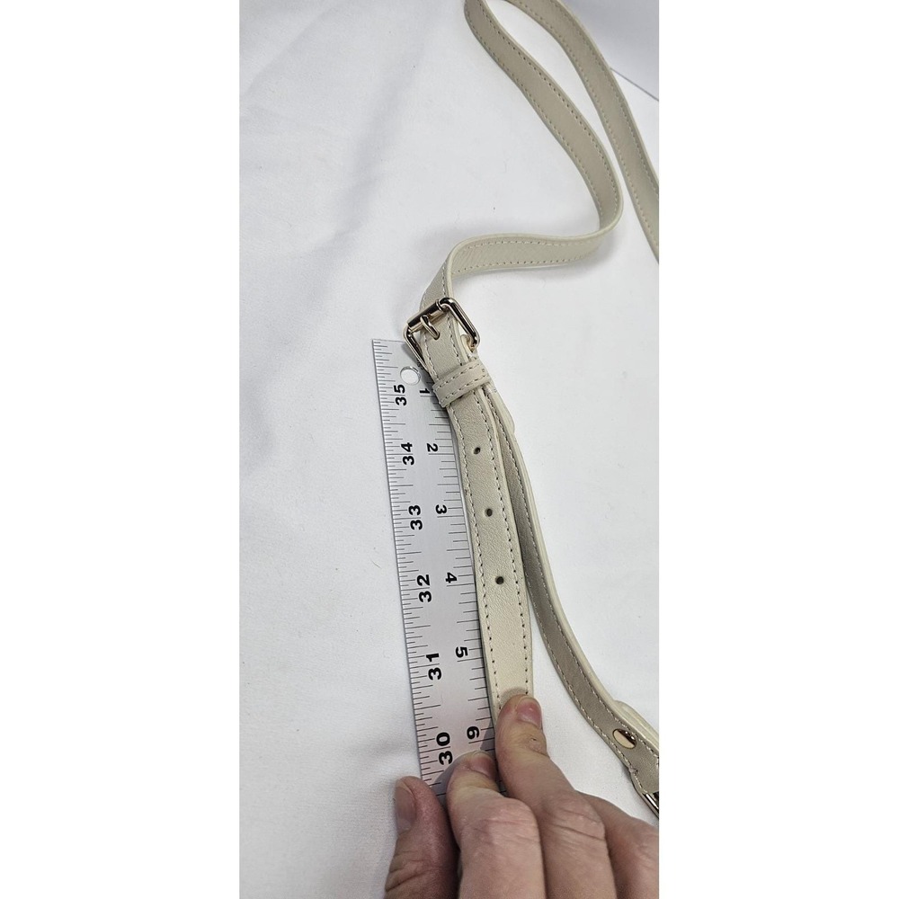 Cole Haan Ivory Woven Leather Crossbody Bag - Picture 9 of 9